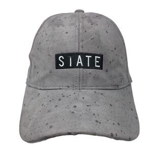 State Slideback Hat Gray One Size Adjustable Embroidered 6 Panel iLahui